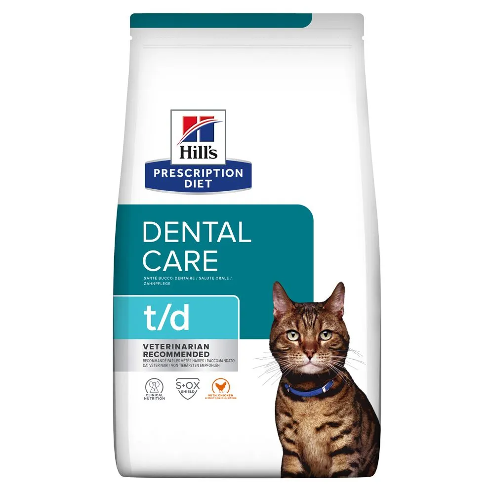 Hill's Prescription Diet T/d Dental Croquettes Pour Chat Au Poulet 3kg 1 Hill's Prescription Diet T/d Dental Croquettes Pour Chat Au Poulet 3kg