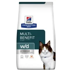 Hill's Prescription Diet W/D Multi Benefit Croquettes Pour Chat Au Poulet - 3Kg