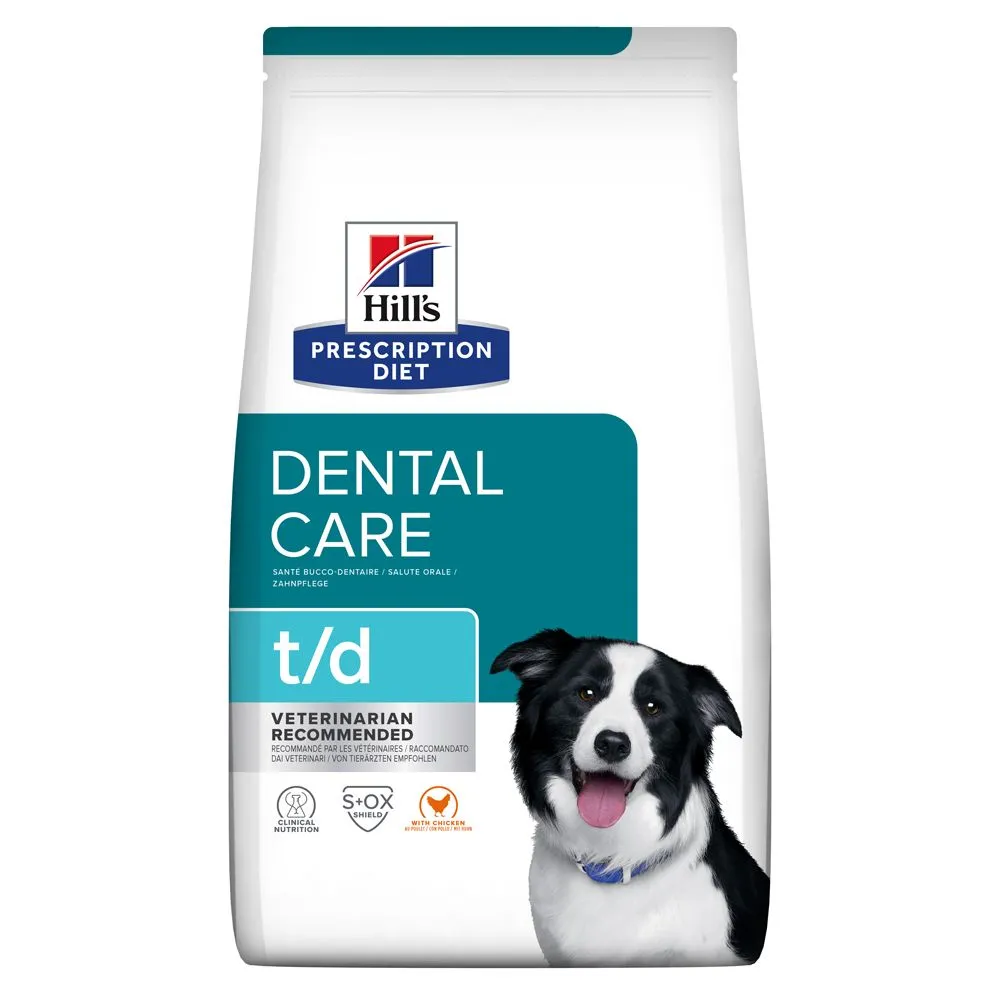 Hill's Prescription Diet T/D Dental Care Croquettes Pour Chien Au Poulet - 10 Kg 1 Hill's Prescription Diet T/D Dental Care Croquettes Pour Chien Au Poulet - 10 Kg