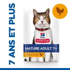 Hill's Science Plan Chat Mature Adult 7+ Poulet Sachets -Hill’s Soldes Magasin 1645806075996 full