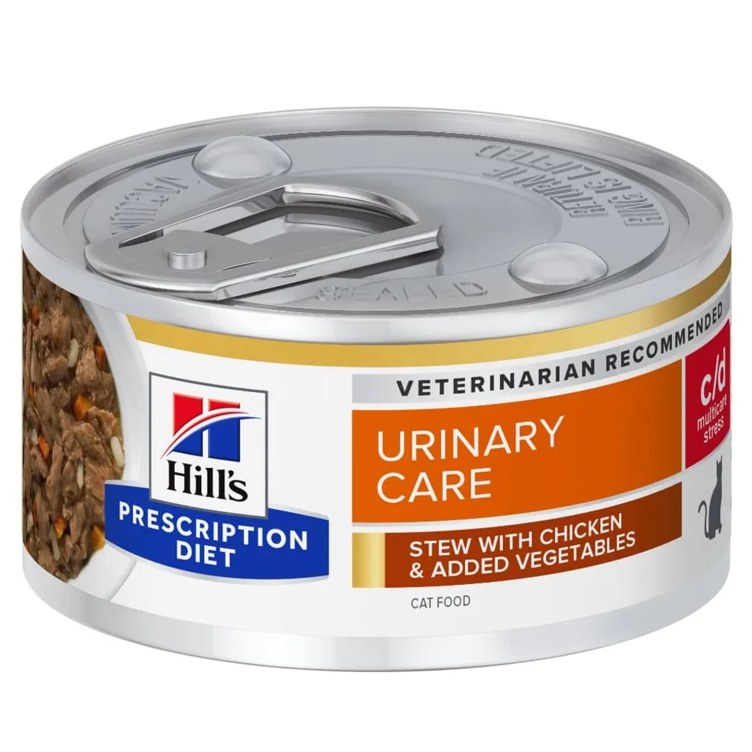 Hill's Prescription Diet Chat C/d Urinary Stress Multicare Mijotés Poulet & Légumes 1 Hill's Prescription Diet Chat C/d Urinary Stress Multicare Mijotés Poulet & Légumes