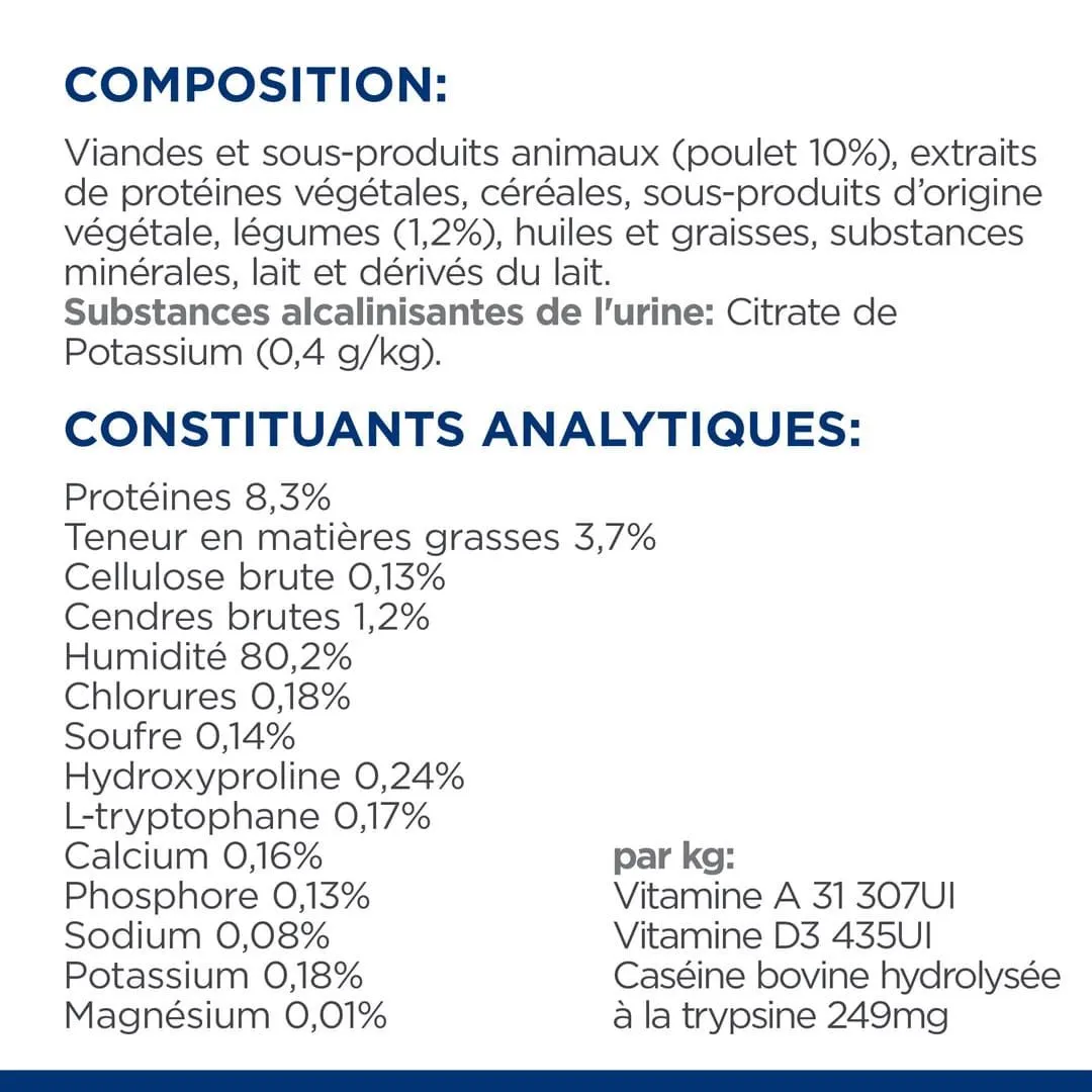 Hill's Prescription Diet Chat C/d Urinary Stress Multicare Mijotés Poulet & Légumes 8 Hill's Prescription Diet Chat C/d Urinary Stress Multicare Mijotés Poulet & Légumes – Image 8