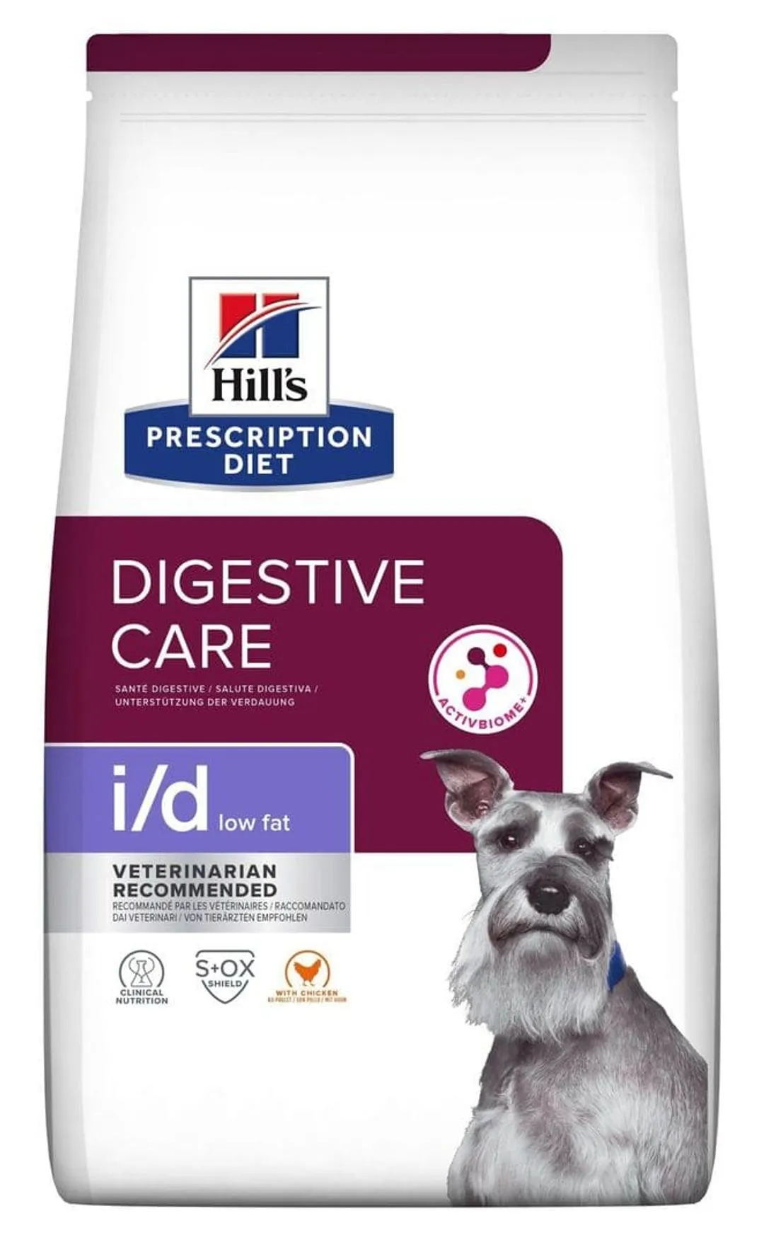 Hill's Prescription Diet Chien I/d Low Fat Digestive Poulet 1 Hill's Prescription Diet Chien I/d Low Fat Digestive Poulet