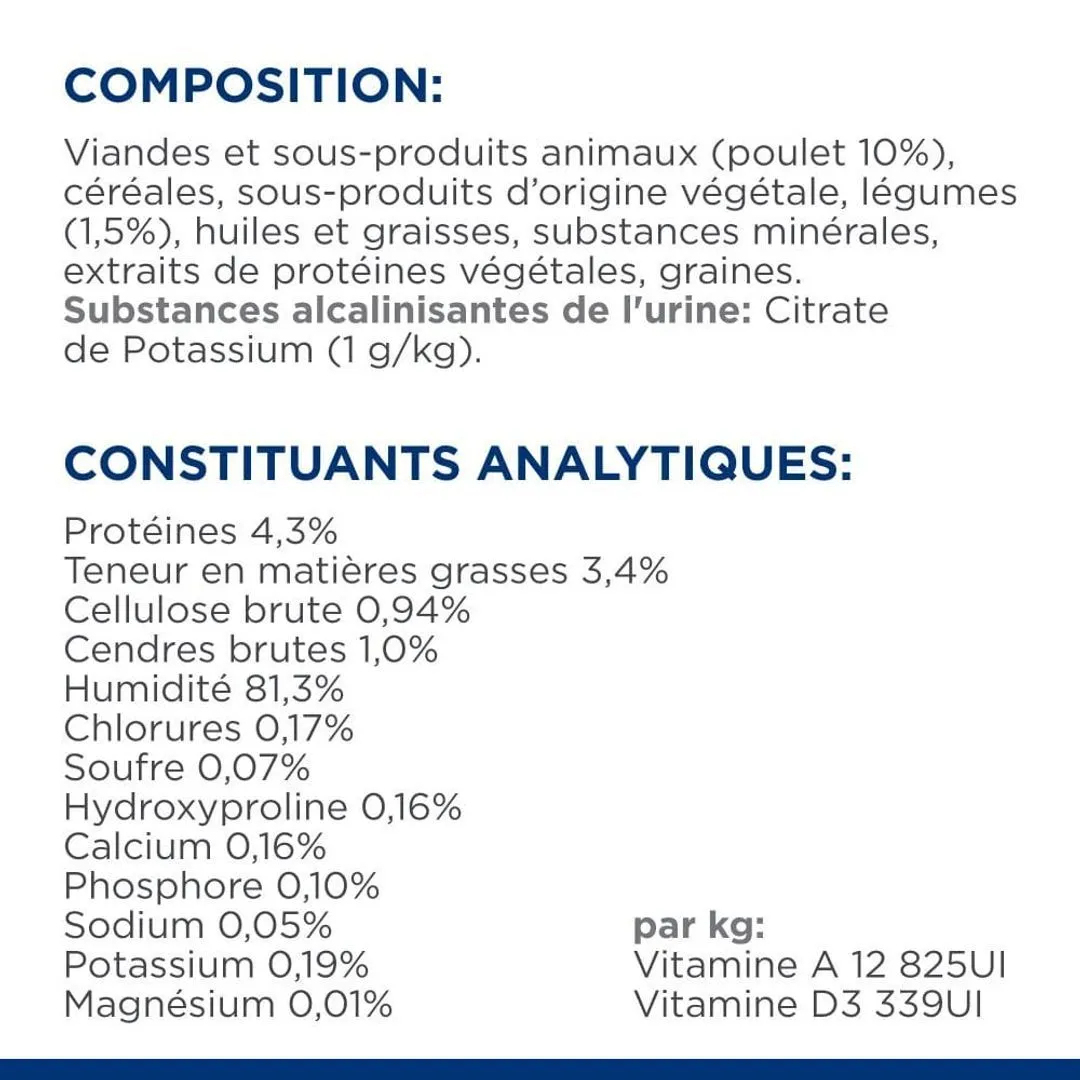 Hill's Prescription Diet Chien C/d Urinary Multicare Mijotés Poulet & Légumes 8 Hill's Prescription Diet Chien C/d Urinary Multicare Mijotés Poulet & Légumes – Image 8