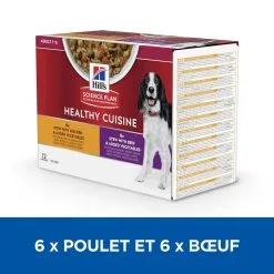 Hill's Hill’s Science Plan Chien Adult Mijotés Healthy Cuisine Poulet Bœuf 13 Hill's Hill’s Science Plan Chien Adult Mijotés Healthy Cuisine Poulet Bœuf -Hill’s Soldes Magasin 1654590211860 full