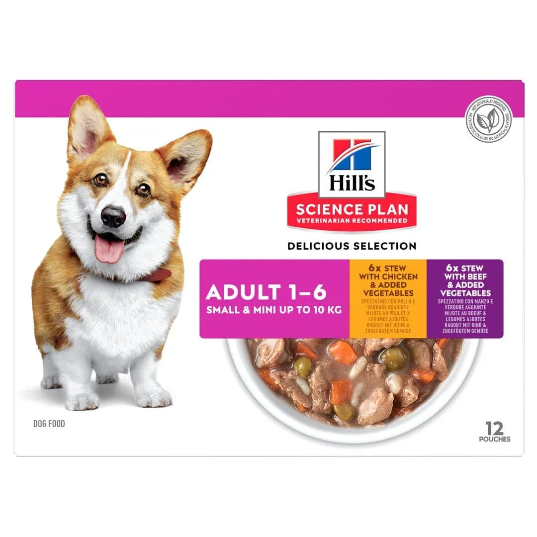 Hill's Hill’s Science Plan Chien Adulte Small & Mini Healthy Cuisine Mijoté Poulet & Bœuf 1 Hill's Hill’s Science Plan Chien Adulte Small & Mini Healthy Cuisine Mijoté Poulet & Bœuf