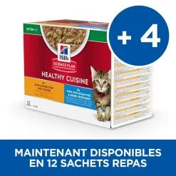 Hill's Hill’s Science Plan Chat Kitten Mijotés Healthy Cuisine Poulet Poisson -Hill’s Soldes Magasin 1654606457404 full
