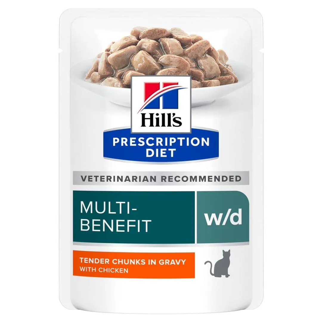 Hill's Prescription Diet Chat W/d Multi Benefit Sachet Poulet 1 Hill's Prescription Diet Chat W/d Multi Benefit Sachet Poulet