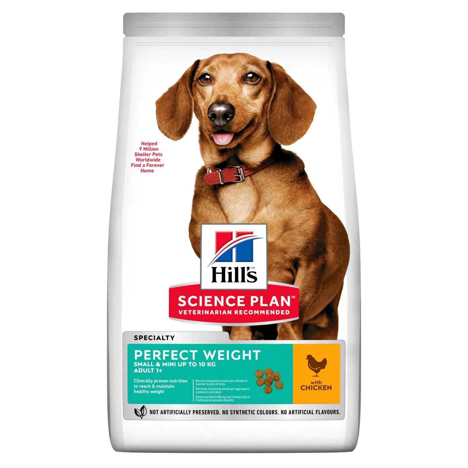 Hill's Adult Perfect Weight Small&mini With Chicken 1,5kg 1 Hill's Adult Perfect Weight Small&mini With Chicken 1,5kg