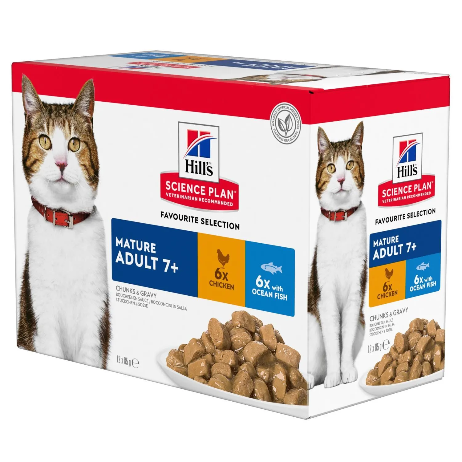 Hill's Science Plan Mature Adult Multipack 12 Sachets Repas Pour Chat Sénior Poulet Et Poisson 12 X 85g 1 Hill's Science Plan Mature Adult Multipack 12 Sachets Repas Pour Chat Sénior Poulet Et Poisson 12 X 85g