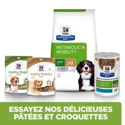 Hill's Prescription Metabolic + Mobility Pour Chien 1,5kg 12 Hill's Prescription Metabolic + Mobility Pour Chien 1,5kg -Hill’s Soldes Magasin 52742000633 5 FR