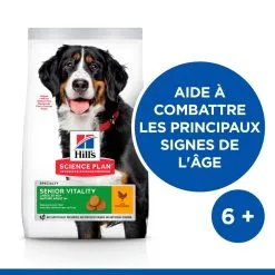 Hill's Mature Youthful Vitality Large Breed Poulet 14kg 8 Hill's Mature Youthful Vitality Large Breed Poulet 14kg -Hill’s Soldes Magasin 52742025964 2 science plan senior vitaity chien large croquettes poulet