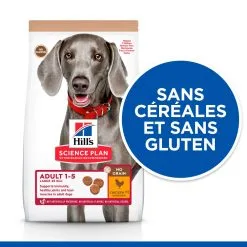 Hill's Science Plan No Grain Adult Large Breed Croquettes Sans Céréales Pour Chien Adulte De Grande Race Au Poulet - 14kg -Hill’s Soldes Magasin 52742037233 3 science plan chien adult large no grain croquettes poulet