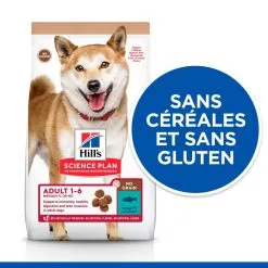 Hill's Science Plan No Grain Adult Croquettes Sans Céréales Pour Chien Adulte Au Thon - 14kg -Hill’s Soldes Magasin 52742037509 3 science plan chien adult medium no grain croquettes thon