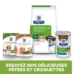 Hill's Prescription Diet J/D Metabolic + Mobility Mini Croquettes Pour Petit Chien Au Poulet - 1Kg -Hill’s Soldes Magasin 52742045269 5 FR 2