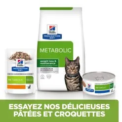 Hill's Prescription Diet Metabolic Croquettes Pour Chat Au Poulet - 3kg -Hill’s Soldes Magasin 52742047249 5 FR