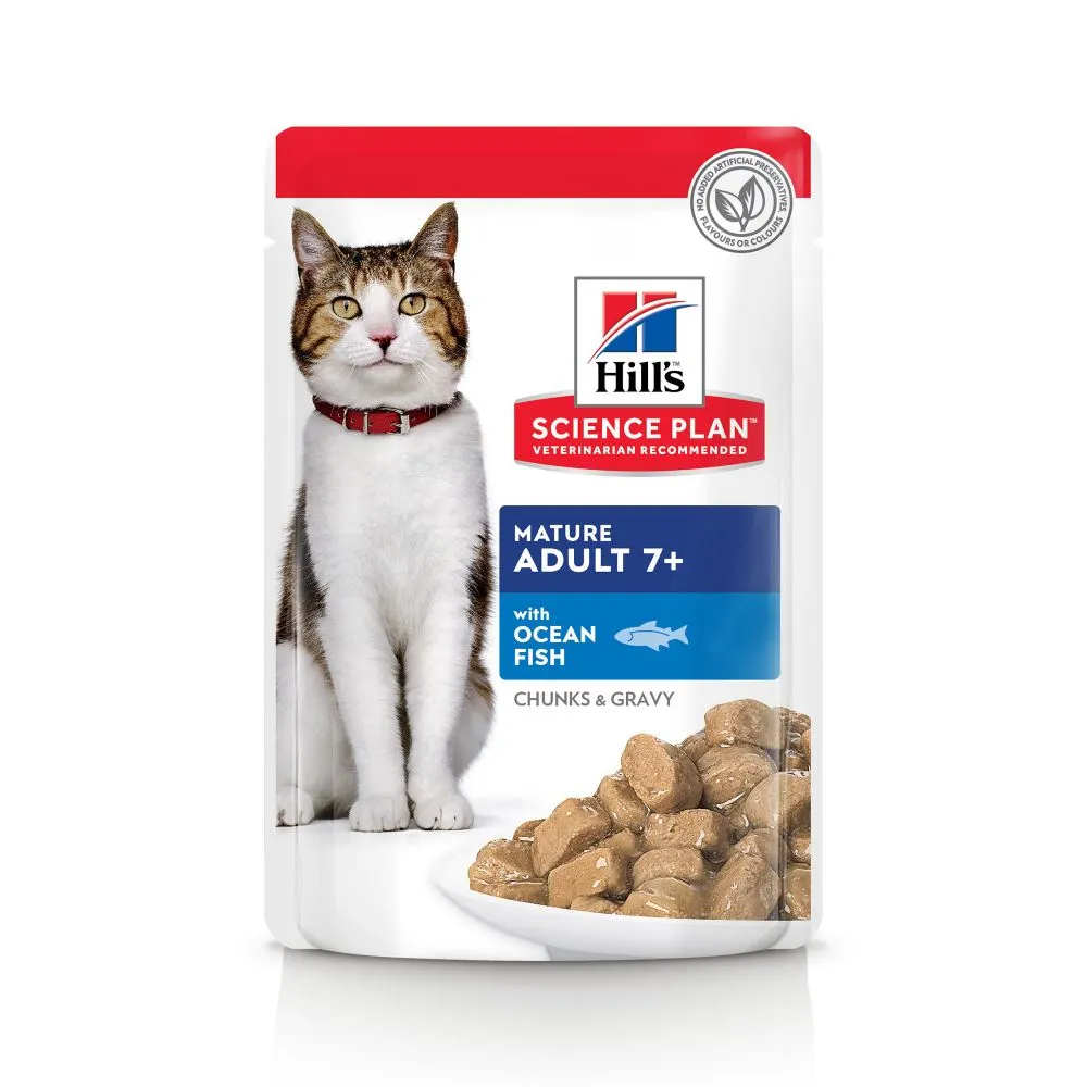 Hill's Science Plan Mature Adult Multipack 12 Sachets Repas Pour Chat Sénior Poulet Et Poisson 12 X 85g 4 Hill's Science Plan Mature Adult Multipack 12 Sachets Repas Pour Chat Sénior Poulet Et Poisson 12 X 85g – Image 4