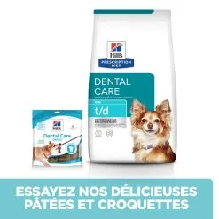 Hill's Prescription Diet T/D Croquettes Pour Petit Chien Au Poulet - 3Kg -Hill’s Soldes Magasin 52742402109 5 FR