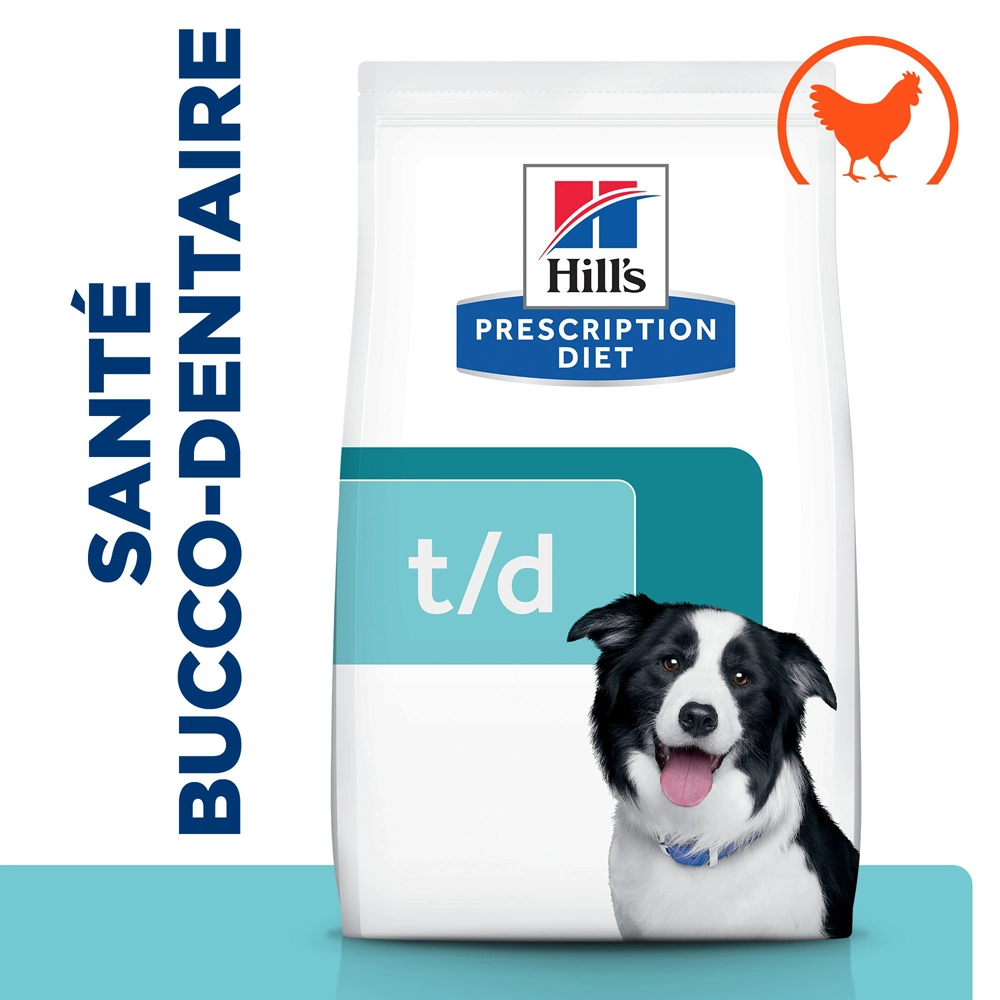 Hill's Prescription Diet T/D Dental Care Croquettes Pour Chien Au Poulet - 10 Kg 2 Hill's Prescription Diet T/D Dental Care Croquettes Pour Chien Au Poulet - 10 Kg – Image 2
